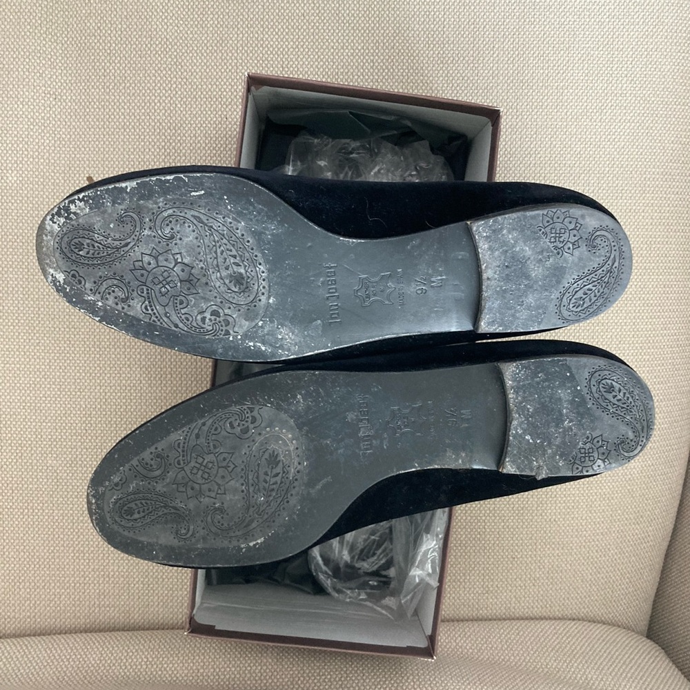 Black Velvet Jon Joseph smoking slippers.